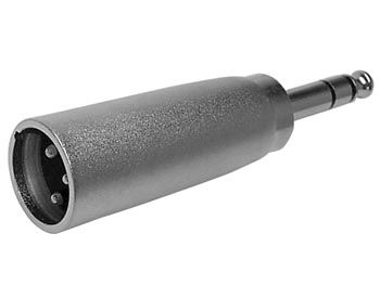 3P XLR PLUG TO 6.35mm STEREO JACK PLUG CAA04 5410329215798; 5410329607982; 5410329607999