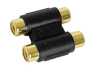 DUAL FEMALE RCA TO DUAL FEMALE RCA - GOLD-PLATED CAA45 5410329280659; 5410329235260