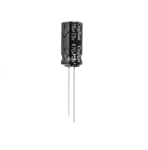 Конденсатор электролитический низкоомный 220uF 25V 105 ° C 8x12mm RoHS M220/25V