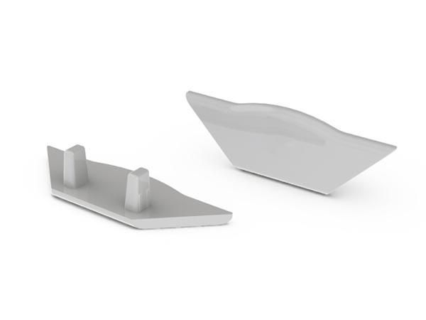ABS END CAP FOR ALU-CORNER LED PROFILE WITHOUT CABLE HOLE - GREY EC-E1 5410329653484; 5410329653484