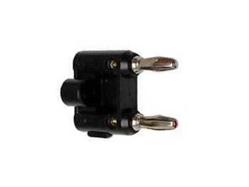 DUAL BANANA PLUG - BLACK CM13B 5410329329815; 5410329329822