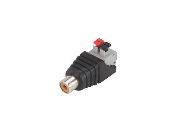RCA FEMALE TO 2P SPRING TERMINAL (5 pcs) CV048 5410329601416; 5410329610739; 5410329610746