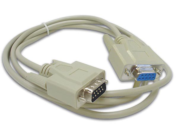 SERIAL CABLE SUBD9 MALE - SUBD9 FEMALE / 2m CW014 5410329237370; 5410329604530