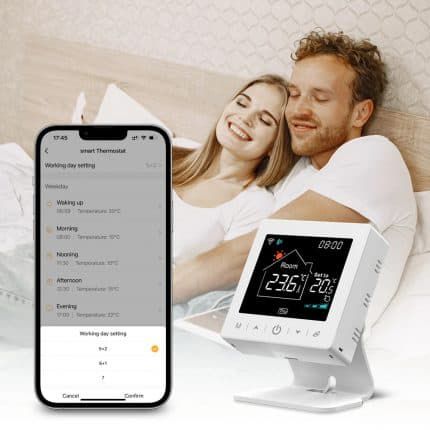 Nutikas juhtmevaba termostaat boileri või termoventiili jaoks, TUYA Wi-Fi + RF WT-298-WIFI-RF