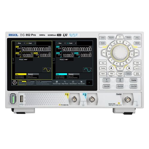 Function Generator DG852 Pro 2 channel 50MHz 625MSa/s 16 bit 2Mpts RIGOL DG852 Pro