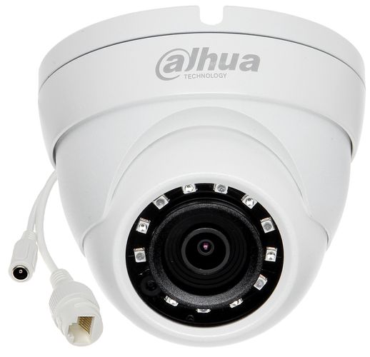 IP camera Dahua Dome IPC-HDW1230S-0280B-S5 2.8mm (2MP, 104°, IR 30m, H.265, IP67) TVKHFW1230S0280S5