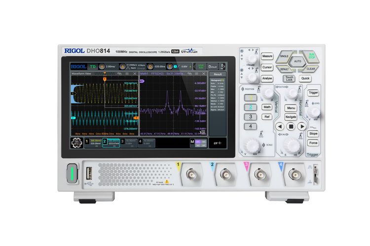 Oscilloscope 100MHz, 1.25GSa/s, 4 channels DHO814