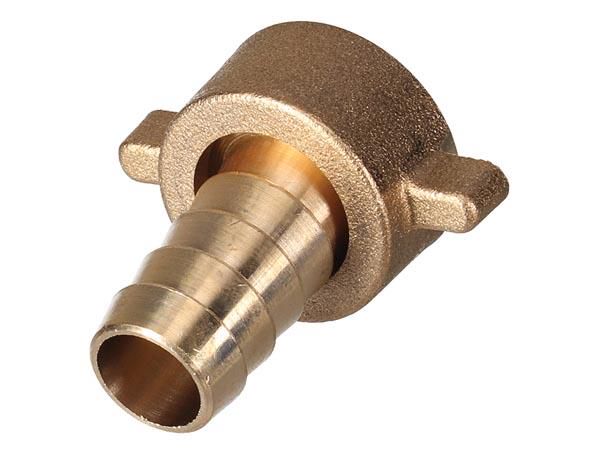 Brass tap connection - internal thread 3/4" - hose 5/8" - female - ╪15 mm - 20x27 mm DT80004 5410329696979