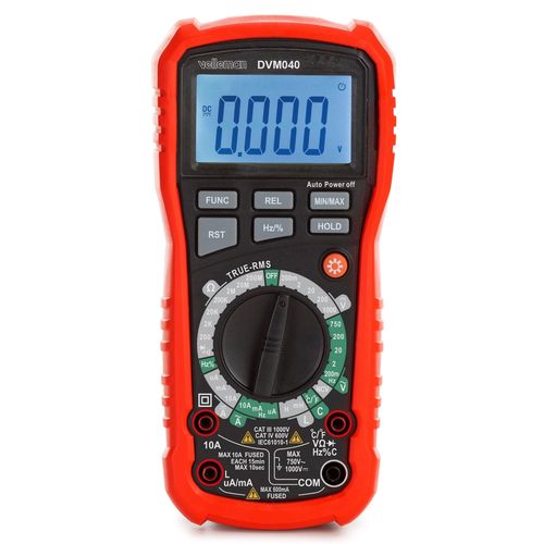 Industrial rugged true RMS digital multimeter - CAT III - 1000 V / CAT IV - 600V - 11 functions DVM040 5410329757342