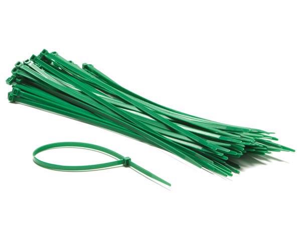 NYLON CABLE TIE SET - 4.8 x 300 mm - GREEN (100 pcs) ECTG300 5410329471095; 5410329550769