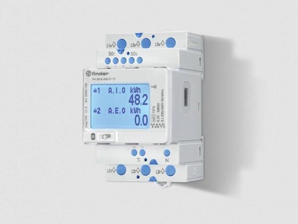 MID certified Single-phase Bi-directional energy meter 5(40) A with S0 pulse output FIN7M.24.8.230.0110 8012823429175; 8012823429175