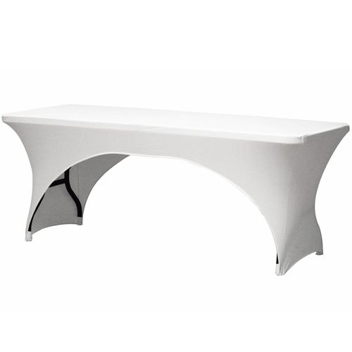 Rectangular table cover - arched - white FP400 5411244400009; 5410329615642