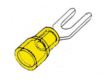FORKED SPADE YELLOW 5.3mm FYY5 5410329326722; 5410329483463; 5410329504663