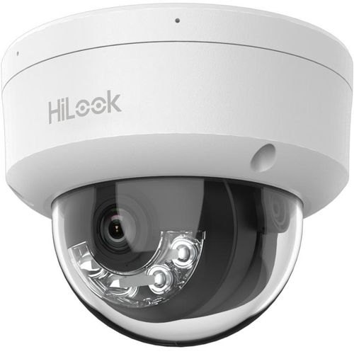 HiLook dome IPC-D180HA-LU F2.8 (white, 8 MP, 30 m. IR, 30m. LED, Hybrid Light) TVKIPIPCD180HLUF28