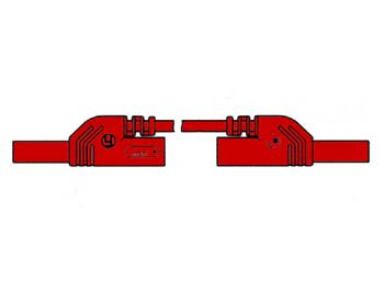 CONTACT PROTECTED INJECTION-MOULDED MEASURING LEAD 4mm 25cm / RED (MLB-SH/WS 25/1) HM0411S25A 5410329349639