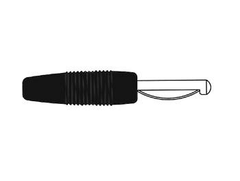 MATING CONNECTOR 4mm WITH SCREW / BLACK (VON 20) HM1400C 5410329304713; 4002044172336