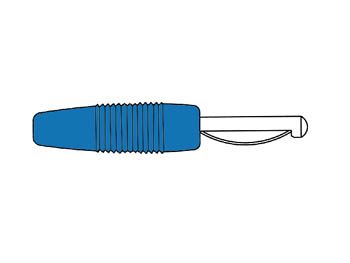 MATING CONNECTOR 4mm WITH SCREW / BLUE (VON 20) HM1420C 5410329335106; 4002044172213