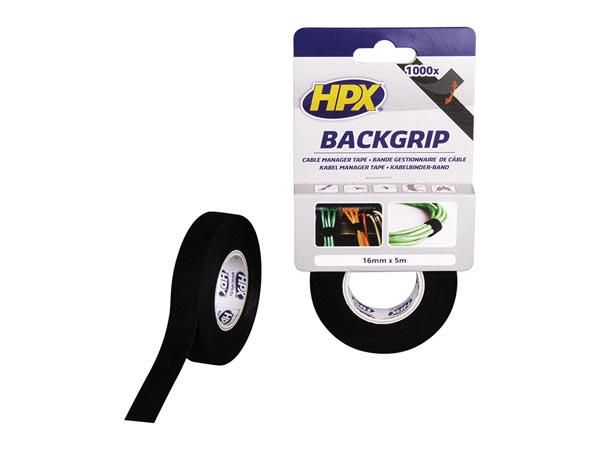 Cable manager tape - black 16mm x 5m HPXBG1605 5407004561615