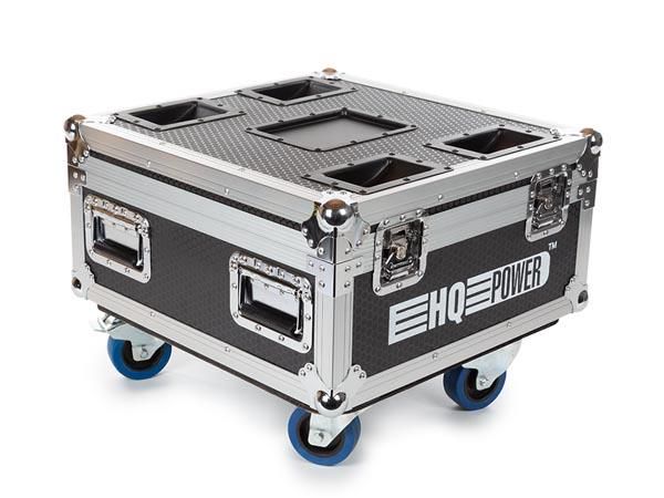 FLIGHT-CASE WITH 6 x HQLP10031 LED BATTERY UPLIGHTER HQLP10031/6 5410329722647; 5410329722647