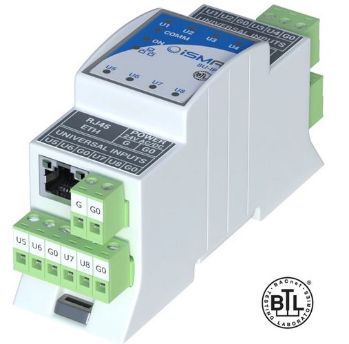 Expansion module iSMA-B-8U-IP, 8 universal outputs, Modbus TCP/IP, BACnet IP iSMA-B-8U-IP
