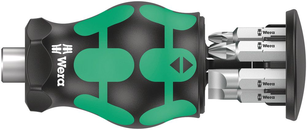 Kraftform Kompakt Stubby magazine 4, 1 x PH 1x25; 1 x PH 2x25; 1 x PH 3x25; 1 x 0.6x4.5x25; 1 x 1.0x5.5x25; 1 x 1.2x6.5x25, Wera 05008877001