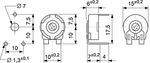 Trimmer Carbon 10 kOhm linear 0.25 W-164-39-566 164-39-566