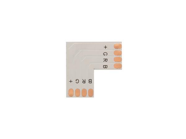 L SHAPE FLEXIBLE PCB CONNECTOR - 10 mm RGB COLOUR LCON21 5410329603458; 5410329607371