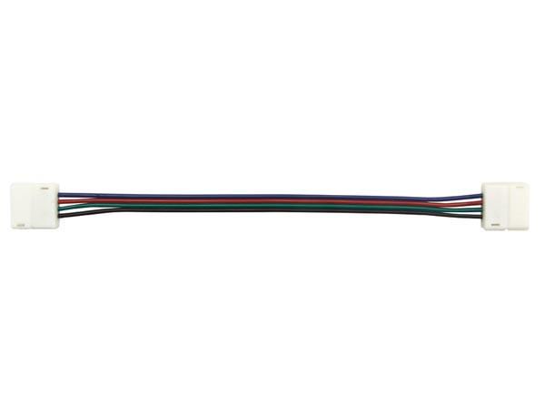 CABLE WITH PUSH CONNECTORS FOR FLEXIBLE LED STRIP - 10 mm RGB COLOUR LCON32 5410329603564; 5410329607487