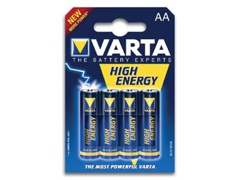 HIGH-ENERGY ALKALINE AA / LR6 1.5V-2600mAh 4906.121.414 (4pcs/bl) LR6BL 4008496559435; 4008496559442