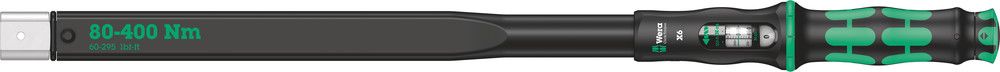 Click-Torque X 6 torque wrench for insert tools, 80-400 Nm, 14x18x80-400, Wera 05075656001