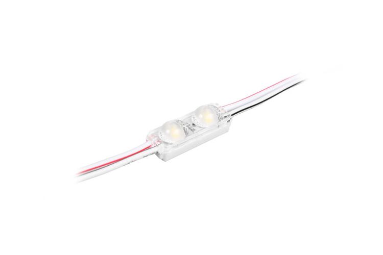 Светодиодный модуль BERGMEN AXS-2, 12VDC, 0.48W, 50lm, 183° x142°, 2x2835 SMD, IP67, холодный белый 7000K 01-001-065-03 5903268411890