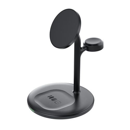 Greencell MagScape Inductive Charger Stand 3-in-1 MagSafe for iPhone, Apple Watch, AirPods and other wireless headphones MSST-GC-3IN1-B 5904326375772