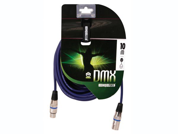 Professional DMX cable, XLR 3pin male to XLR 3pin female, 10.0m PAC104 5410329433468