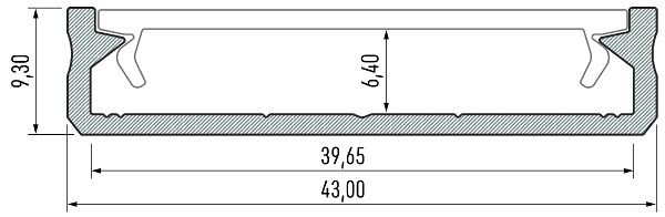 Anodeeritud alumiiniumprofiil LED ribadele, 1m, SOLIS, LUMINES (saatmine ainult kulleriga) PROF-SOLIS-1Ms 5901854777900