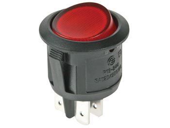 ILLUMINATED ROCKER SWITCH - RED - 2P/ON-OFF R13244BR 5410329366537; 5410329689735; 5410329490508