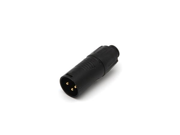 REAN - TINY XLR ADAPTER MALE TO MALE - BLACK RA3MTB 5410329479091