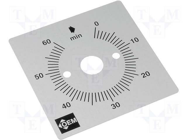 Scale for mechanical timer FAUCIGNY INSTRUMENTS S60M
