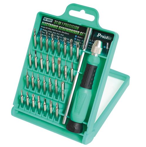 Precision Electronic Screwdriver Set, Pro'sKit SD-9802 4710810407109