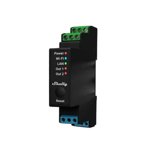 Shelly Pro 2PM nutikas 2-kanaliline relee koos elektriarvestusega 3800235268032 3800235268032