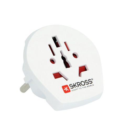 Reisiadapter- universaalne pistikupesa, 250V, 16A, valge, SKROSS SKR/1500211 7640112215546; 7640166320111