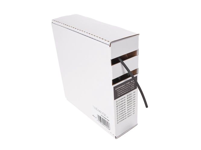 Shrinkable tube 2:1 - 2.5 mm - black - 15 m - box ST25BK-BX 5410329415396; 5410329535773