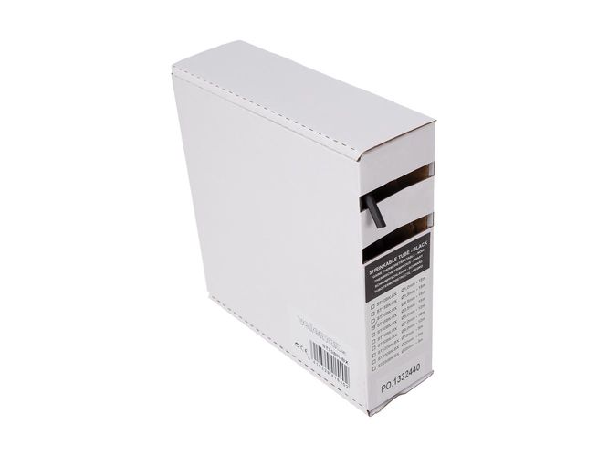 Shrinkable tube 2:1 - 3.5 mm - black - 15 m - box ST35BK-BX 5410329415402; 5410329535780