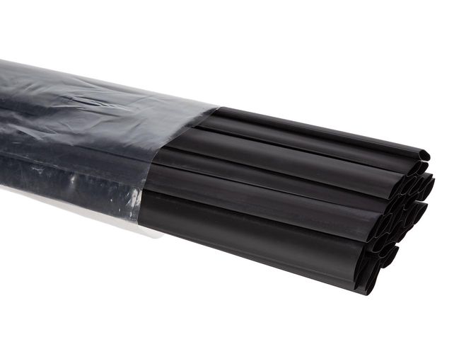 Shrinkable tube 12 mm - black - 25 pcs STB127BK 5410329452018