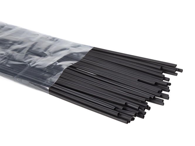 Shrinkable tube 1.6 mm - black - 50 pcs STB16BK 5410329451622