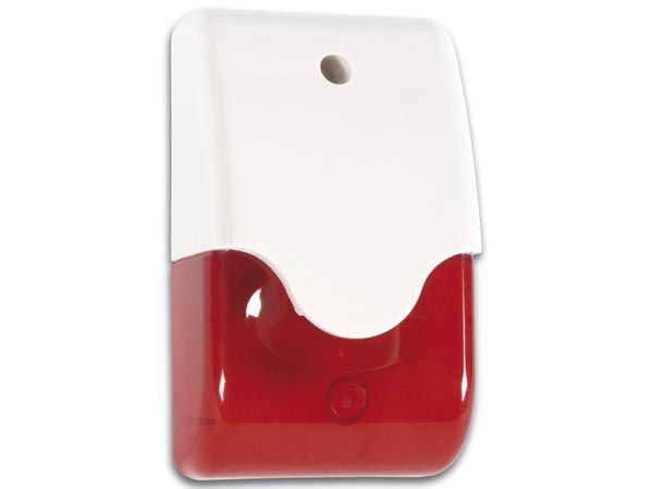 Siren + red strobe in housing + led 10-14 VDC - 110 dB SV/PSL3R 5410329334406; 5410329489267; 5410329523787