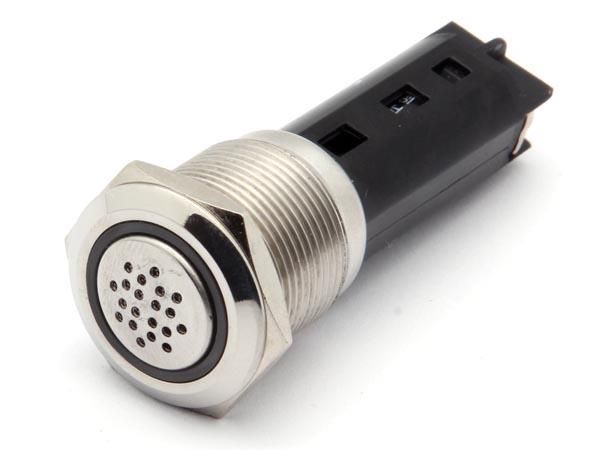 STAINLESS STEEL BUZZER FOR RECESSED MOUNTING - 19mm SV21 5410329474027; 5410329500764; 5410329551117