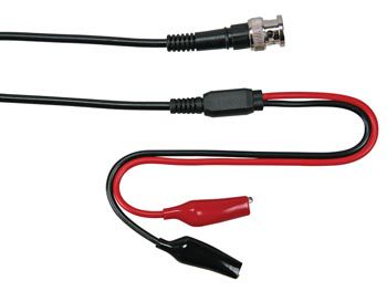 COAX CABLE 1m - BNC MALE + 2 CROCODILE CLIPS TLM55 5410329402822; 5410329492410; 5410329532512