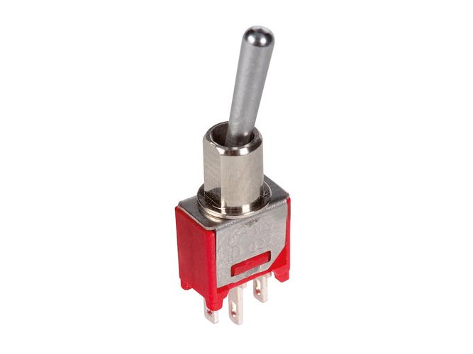 VERTICAL SUBMINIATURE TOGGLE SWITCH (PCB NO THD) 1P ON-(ON) TS-4BE 5410329407124; 5410329533861