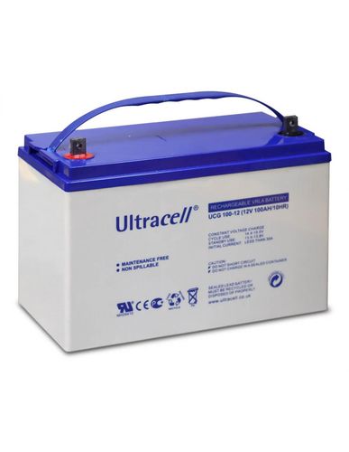 Ultracell UCG100-12 Battery (100Ah, 12V, gel, deep cycle) AU100/12