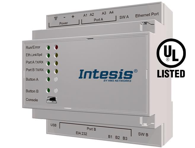 Samsung NASA VRF systems to KNX Interface - 8 units, Intesis INKNXSAM008O000